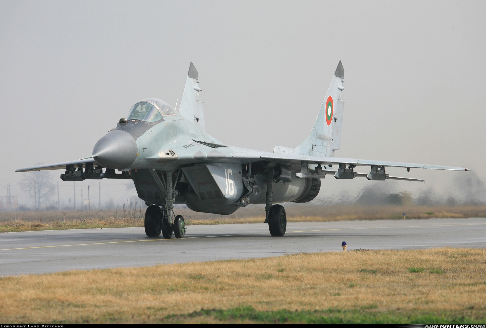 Bulgaria - Air Force Mikoyan-Gurevich MiG-29A (9.12A) 16 at Graf Ignatievo (LBPG), Bulgaria