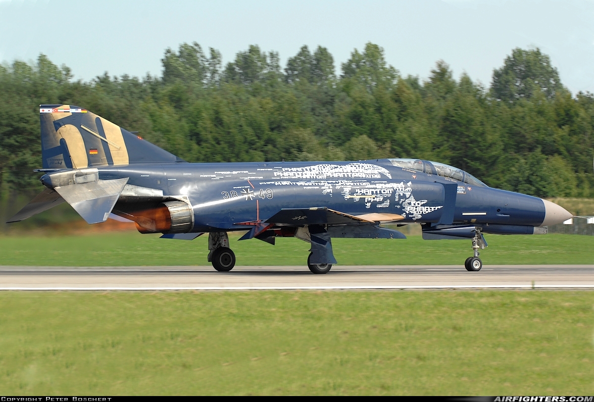 Germany - Air Force McDonnell Douglas F-4F Phantom II 38+49 at Wittmundhafen (Wittmund) (ETNT), Germany