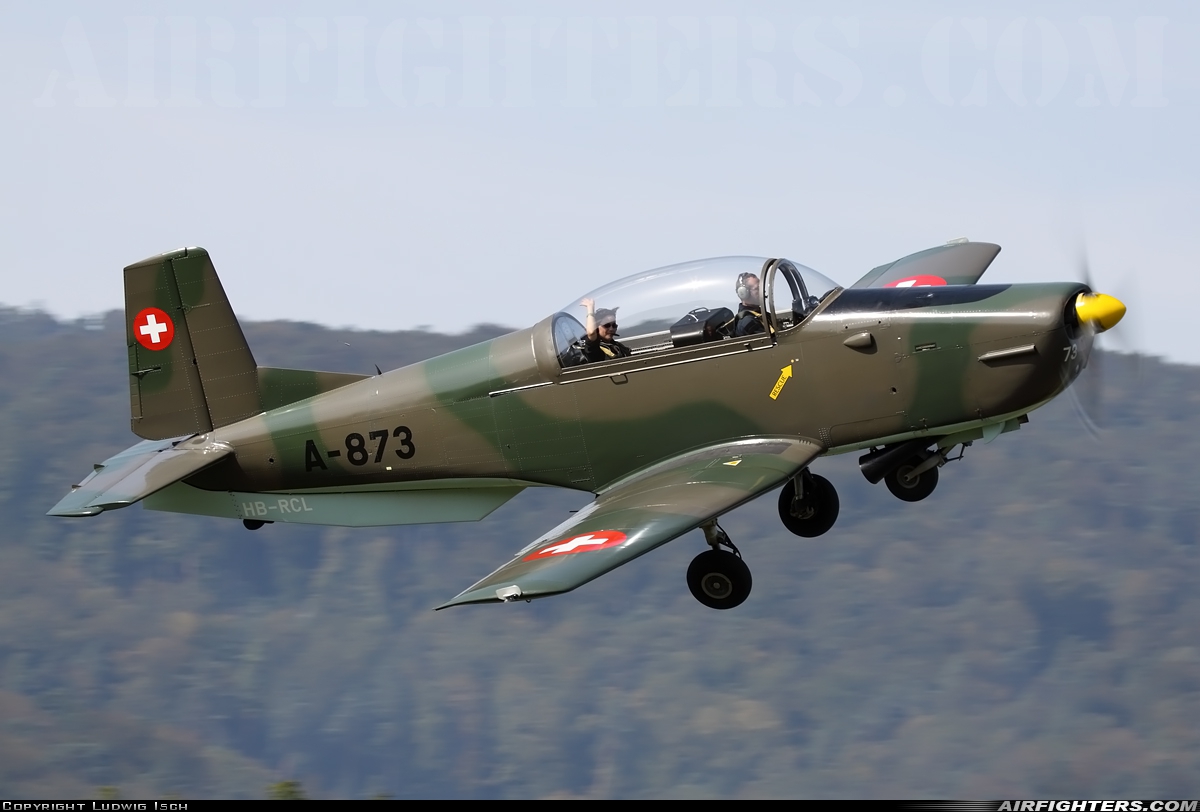 Private Pilatus P-3-05 HB-RCL at Dittingen (LSPD), Switzerland