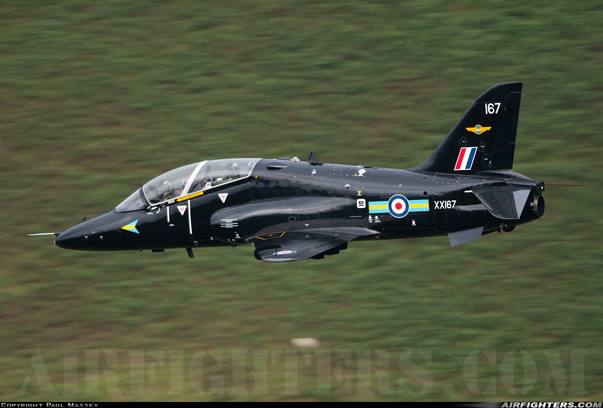 UK - Air Force British Aerospace Hawk T.1W XX167 at Off-Airport - Machynlleth Loop Area, UK