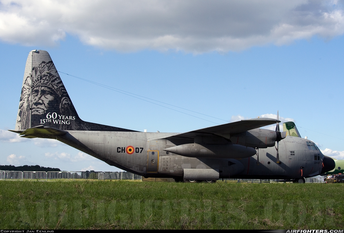 Belgium - Air Force Lockheed C-130H Hercules (L-382) CH-07 at Florennes (EBFS), Belgium