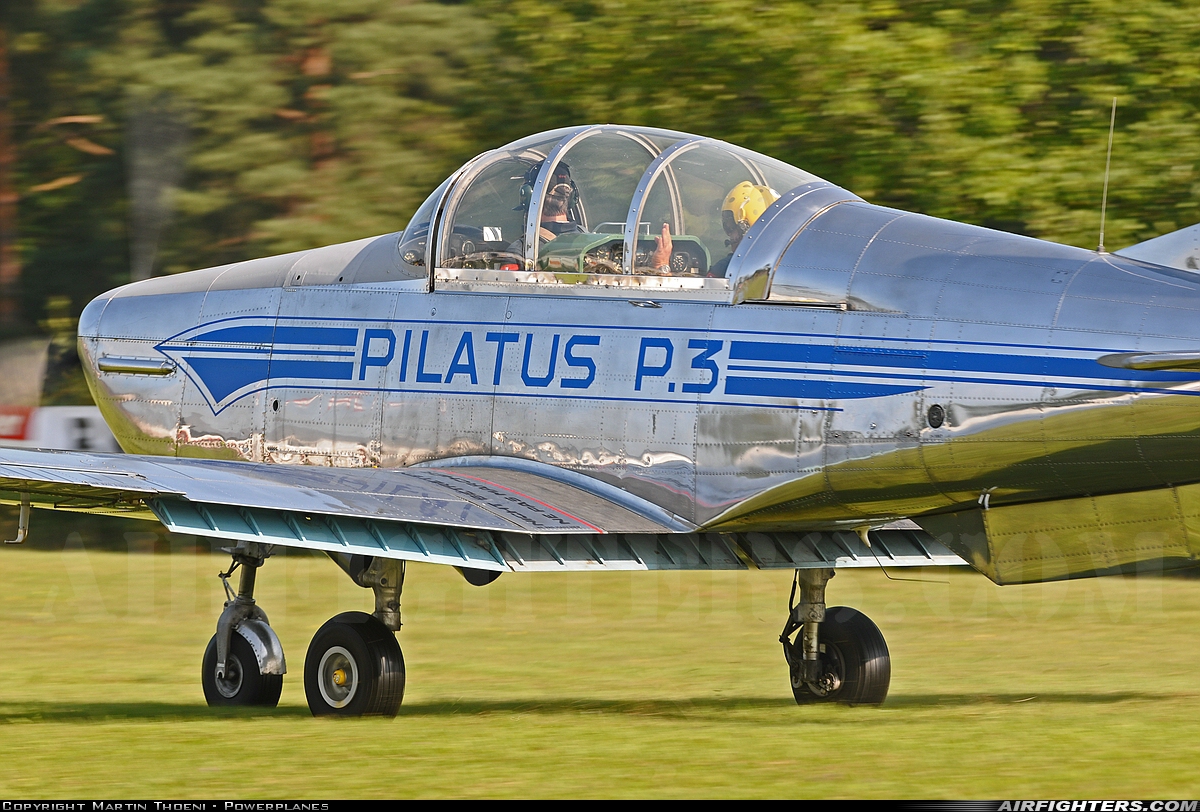 Private Pilatus P-3-05 HB-RBP at Dittingen (LSPD), Switzerland