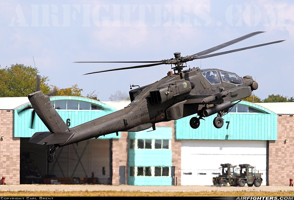 Netherlands - Air Force Boeing AH-64DN Apache Longbow Q-08 at Breda - Gilze-Rijen (GLZ / EHGR), Netherlands