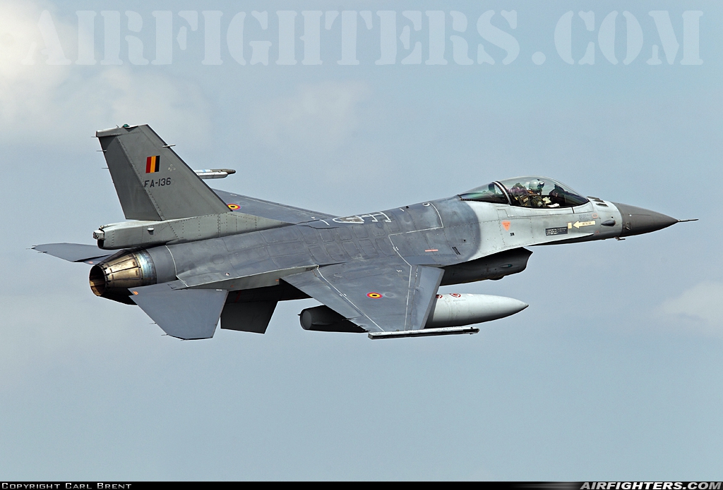 Belgium - Air Force General Dynamics F-16AM Fighting Falcon FA-136 at Breda - Gilze-Rijen (GLZ / EHGR), Netherlands