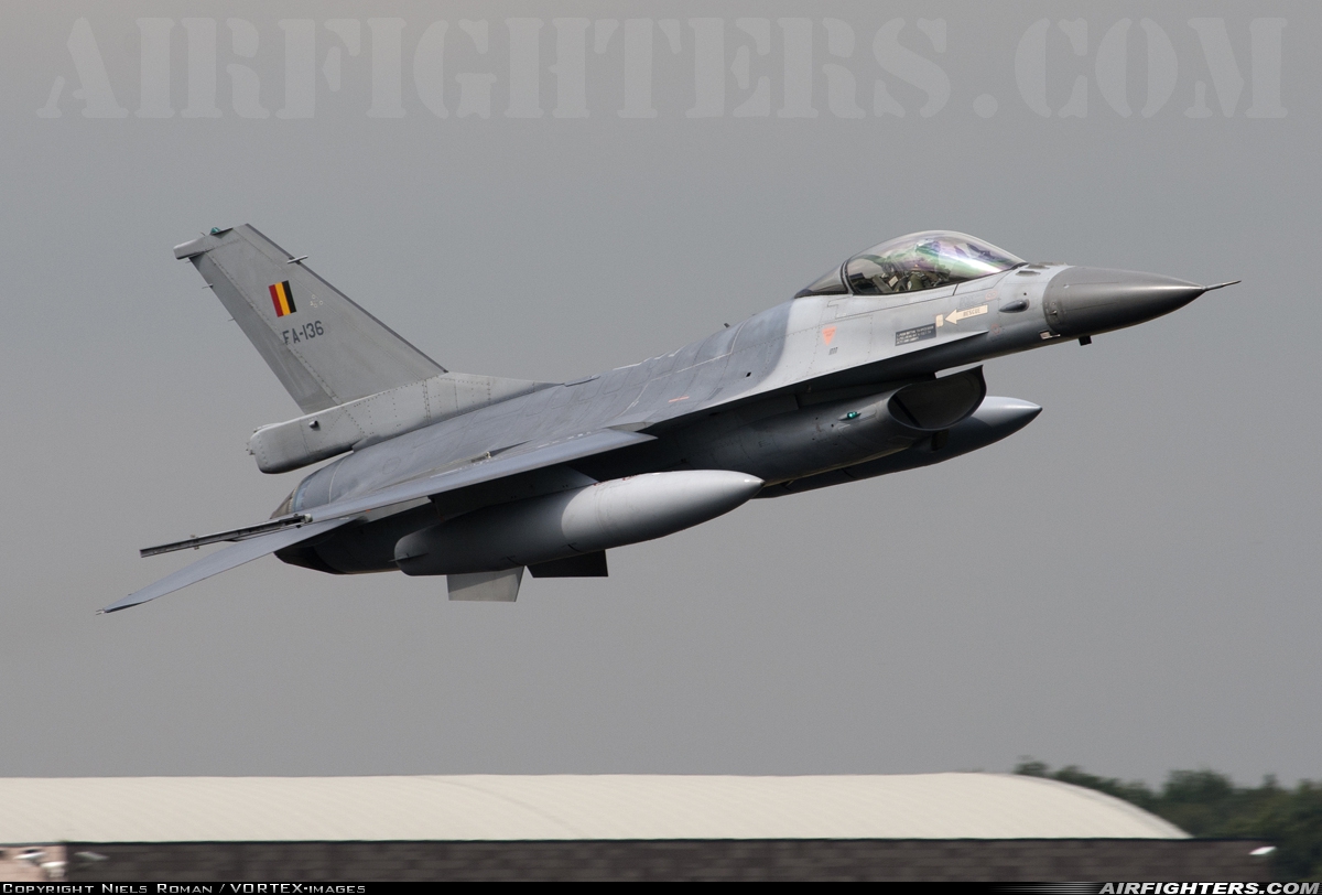 Belgium - Air Force General Dynamics F-16AM Fighting Falcon FA-136 at Breda - Gilze-Rijen (GLZ / EHGR), Netherlands
