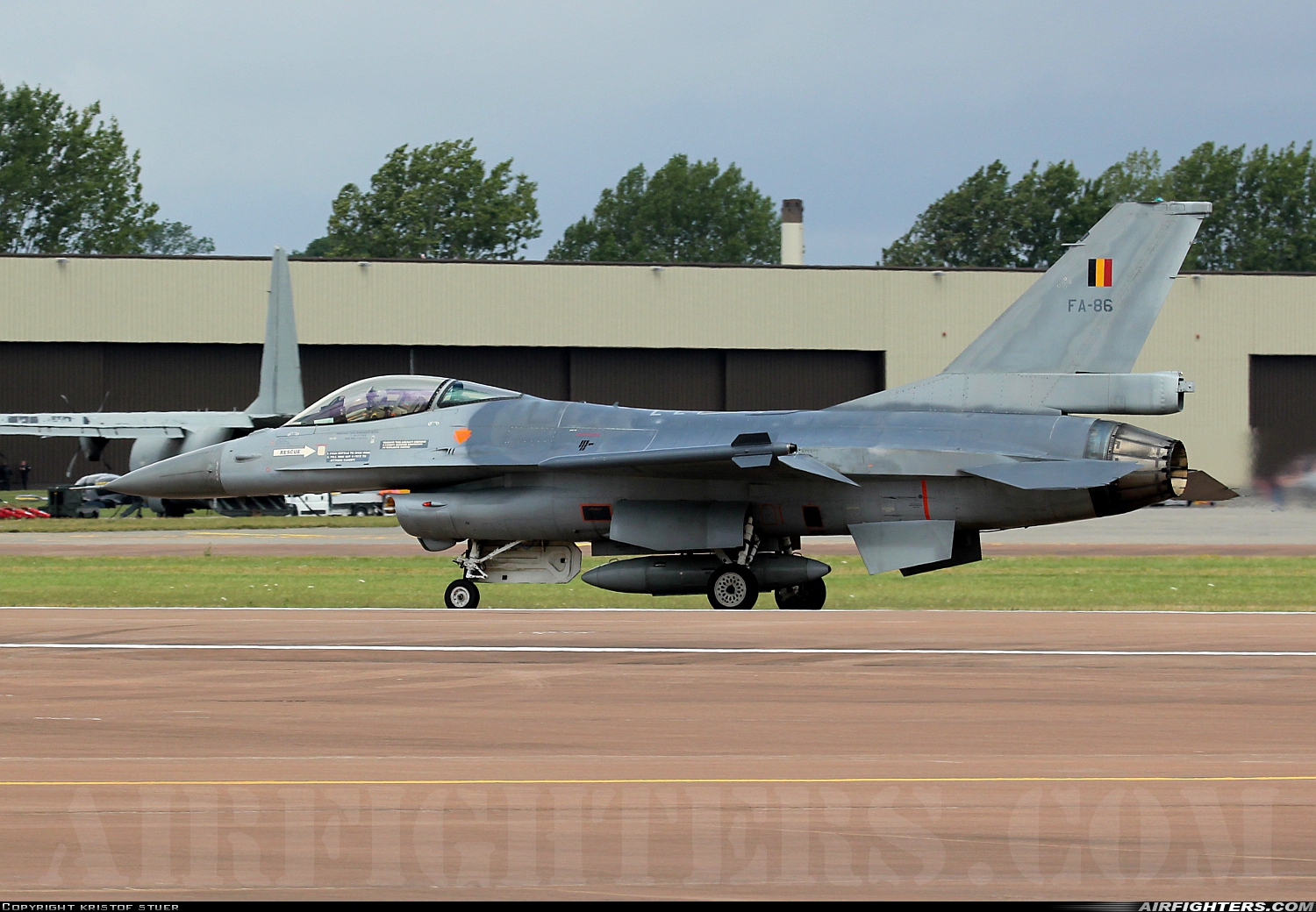 Belgium - Air Force General Dynamics F-16AM Fighting Falcon FA-86 at Fairford (FFD / EGVA), UK