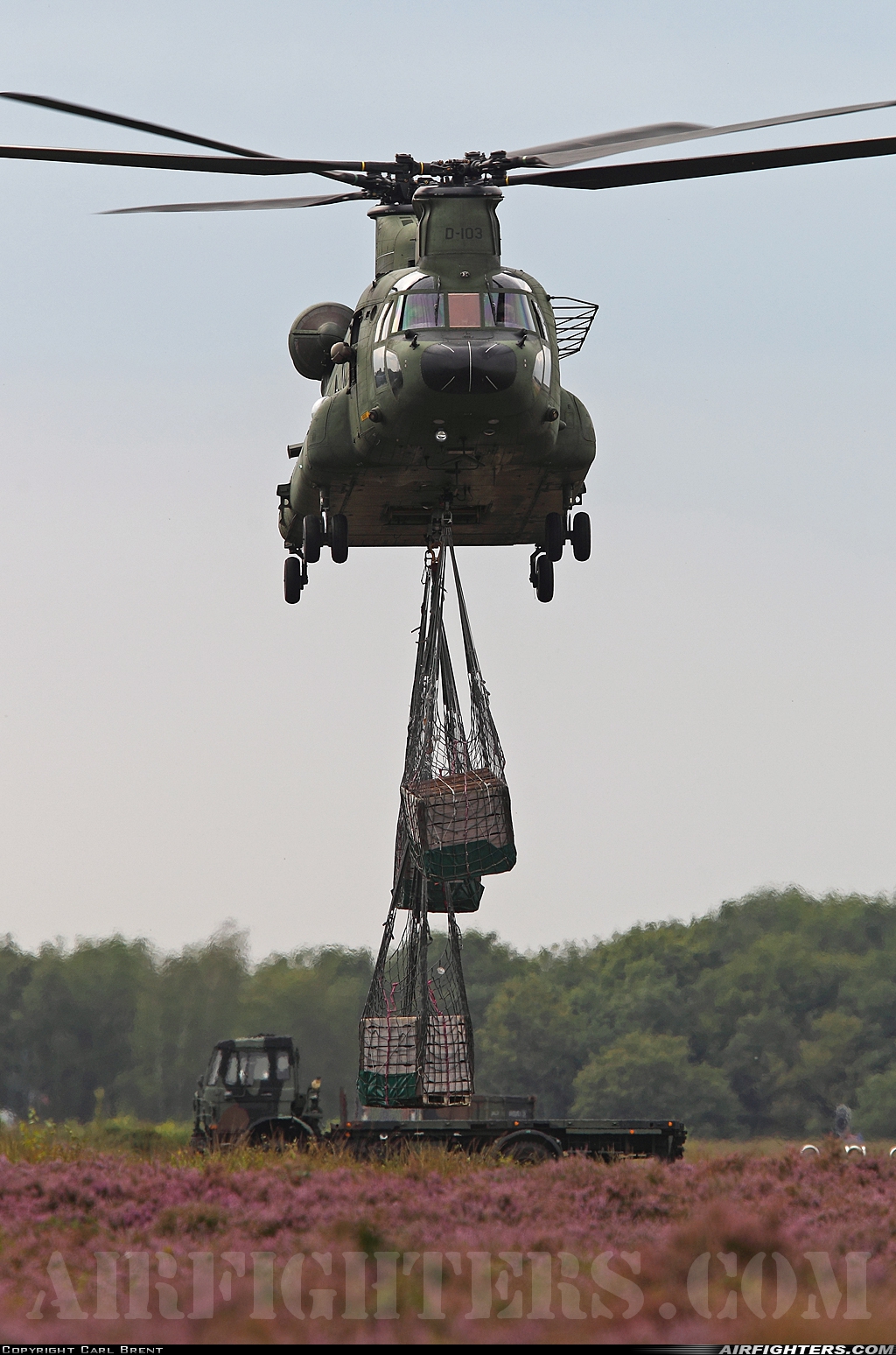 Netherlands - Air Force Boeing Vertol CH-47D Chinook D-103 at Breda - Gilze-Rijen (GLZ / EHGR), Netherlands