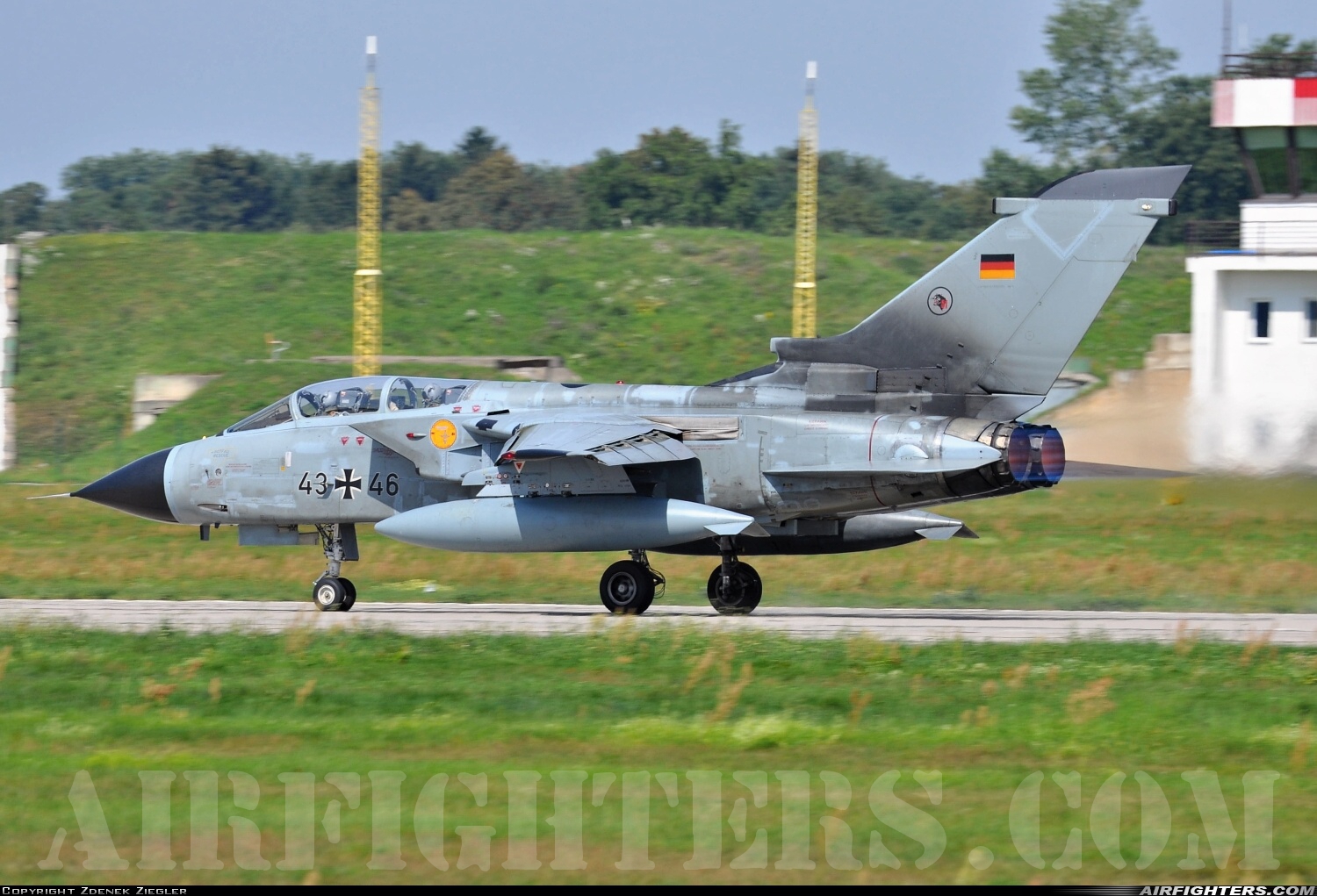 Germany - Air Force Panavia Tornado IDS 43+46 at Pardubice (PED / LKPD), Czech Republic