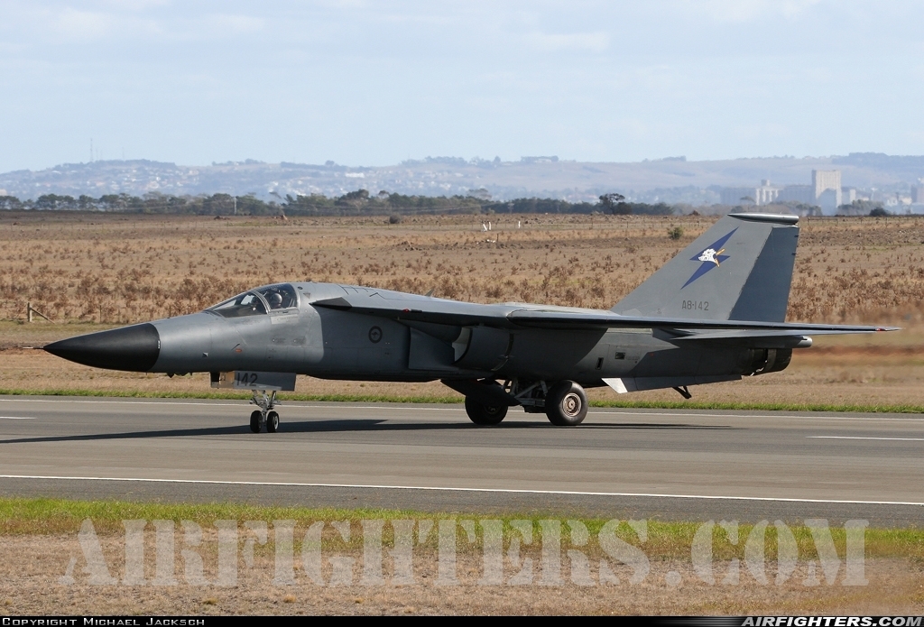 Australia - Air Force General Dynamics F-111C Aardvark A8-142 at Avalon (Geelong) (AVV / YMAV), Australia