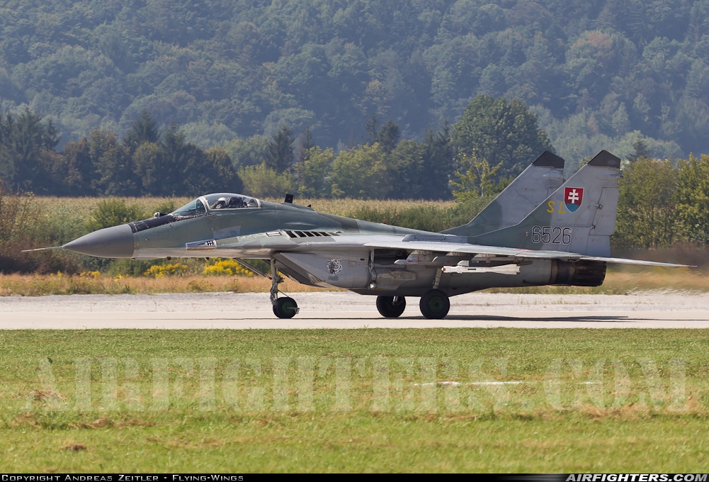 Slovakia - Air Force Mikoyan-Gurevich MiG-29A (9.12A) 6526 at Sliac (LZSL), Slovakia