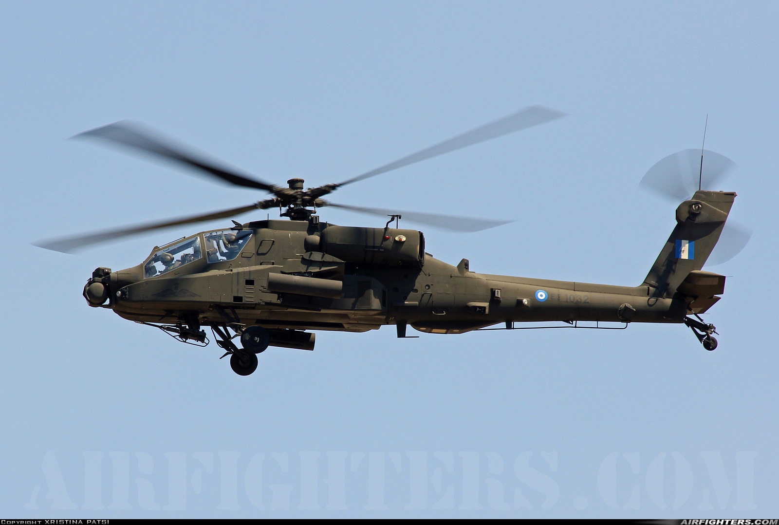 Greece - Army Boeing AH-64DHA Apache Longbow ES1032 at Megara AB - Pahi (LGMG), Greece