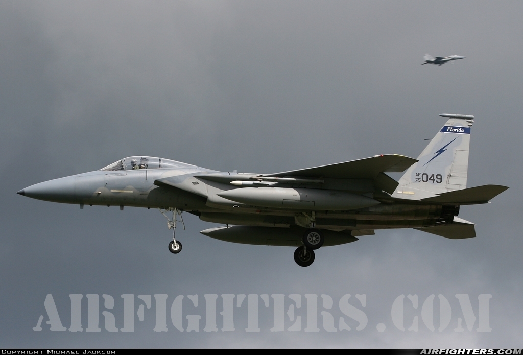USA - Air Force McDonnell Douglas F-15A Eagle 75-0049 at Aalborg (AAL / EKYT), Denmark