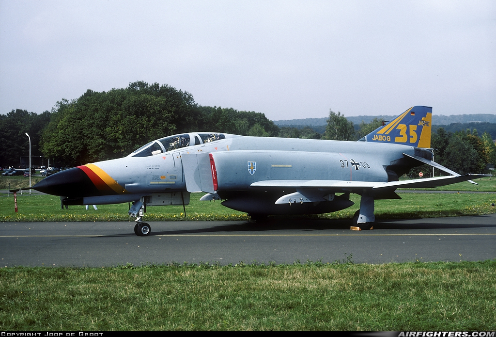 Germany - Air Force McDonnell Douglas F-4F Phantom II 37+09 at Pferdsfeld (ETSP), Germany