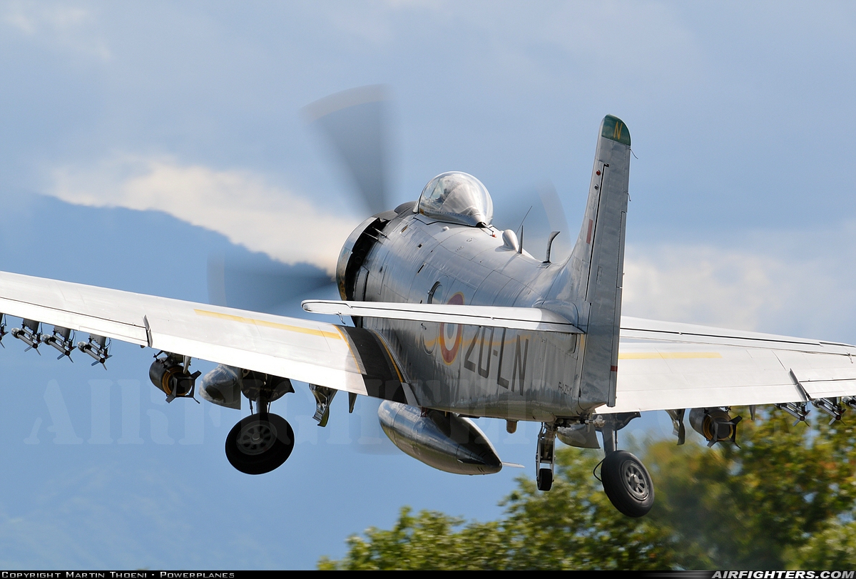 Private Douglas A-1D Skyraider (AD-4NA) F-AZHK at Lausanne-Blécherette (LSGL), Switzerland
