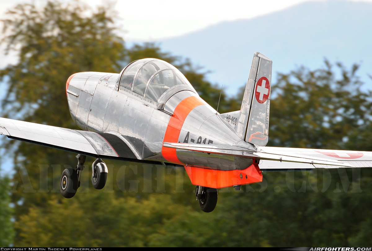 Private Pilatus P-3-05 HB-RCQ at Lausanne-Blécherette (LSGL), Switzerland