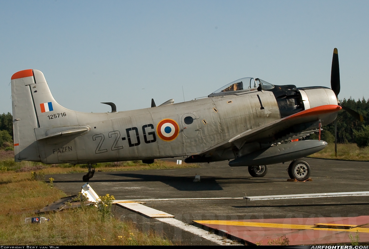 Private Douglas A-1D Skyraider (AD-4N) F-AZFN at Zoersel (Oostmalle) (OBL / EBZR), Belgium