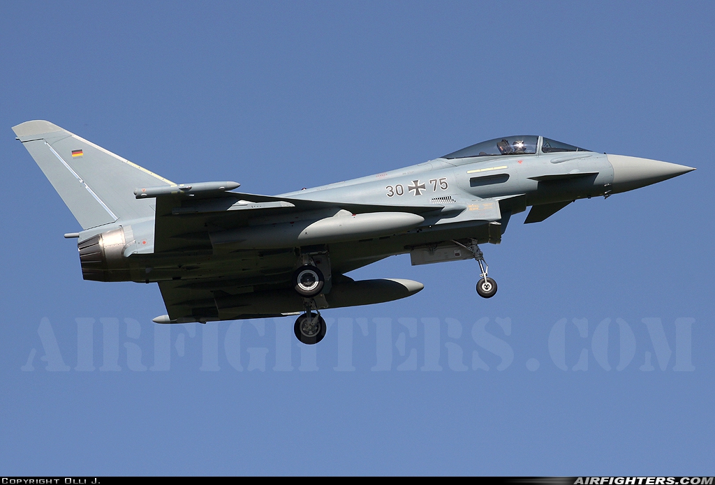 Germany - Air Force Eurofighter EF-2000 Typhoon S 30+75 at Norvenich (ETNN), Germany