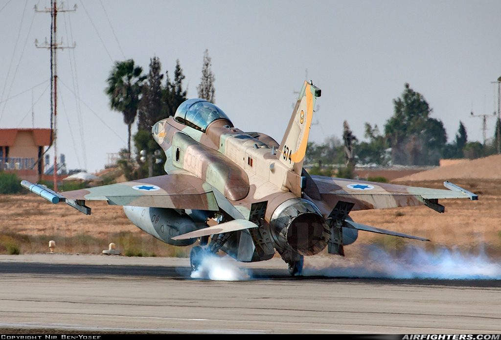 Israel - Air Force Lockheed Martin F-16I Sufa 874 at Beersheba - Hatzerim (LLHB), Israel