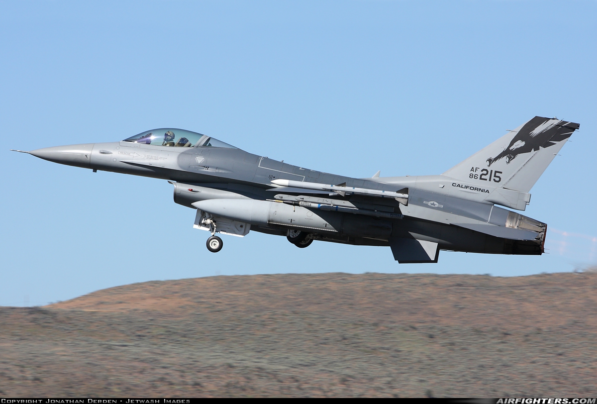 USA - Air Force General Dynamics F-16C Fighting Falcon 86-0215 at Klamath Falls - Kingsley Field (LMT / KLMT), USA