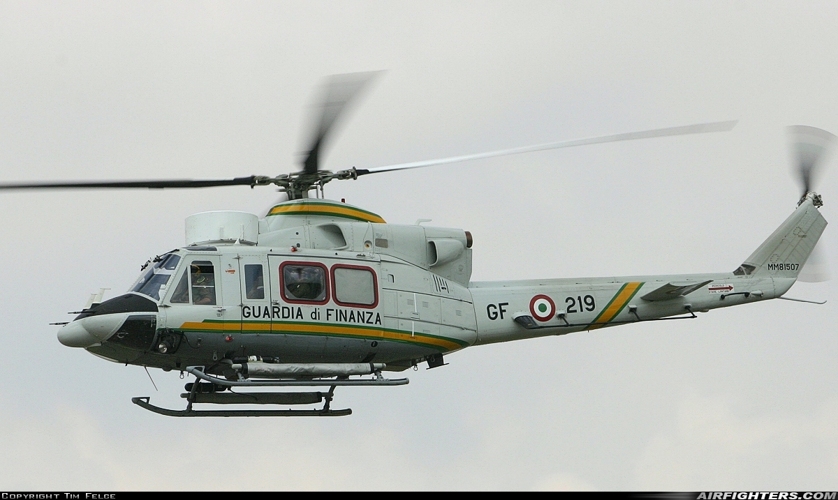 Italy - Guardia di Finanza Agusta-Bell AB-412HP Grifone MM81507 at Fairford (FFD / EGVA), UK
