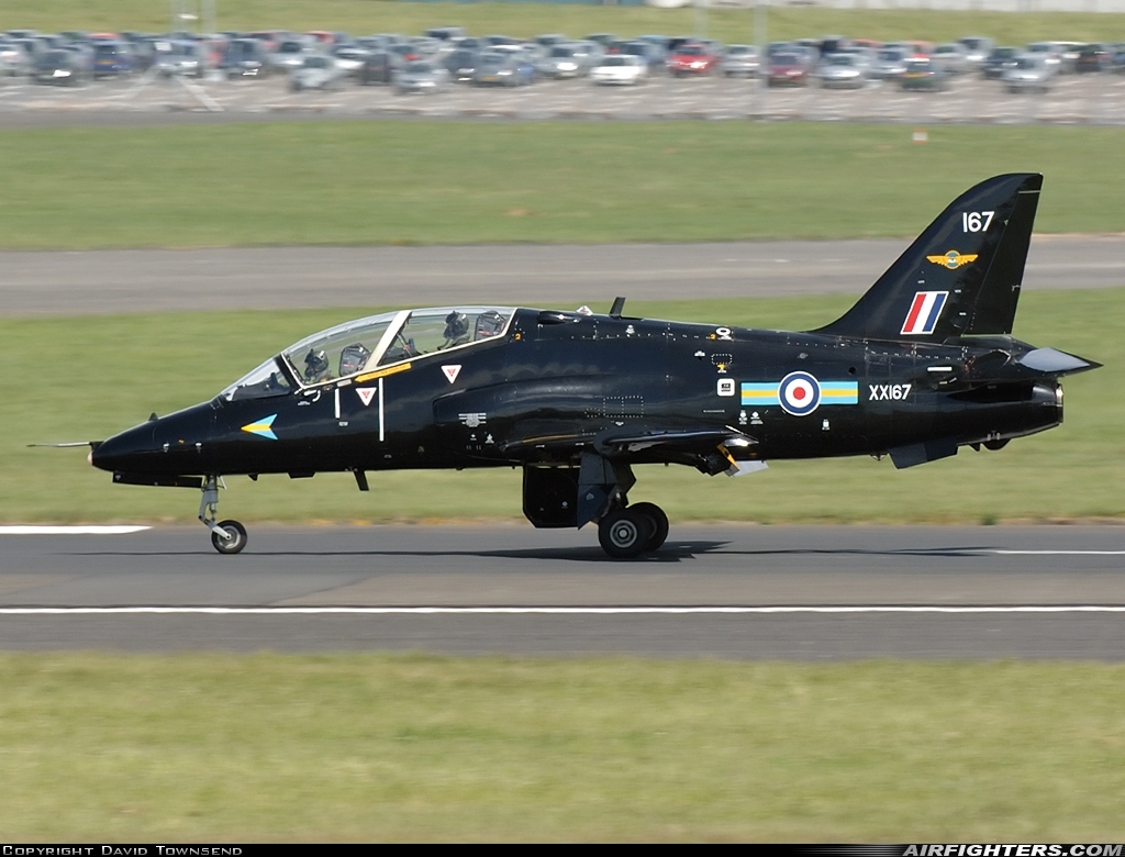 UK - Air Force British Aerospace Hawk T.1A XX167 at Glasgow - Prestwick (PIK / EGPK), UK