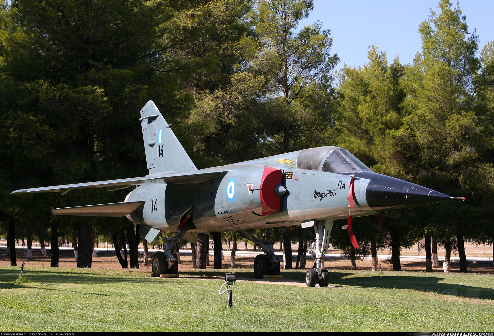 Greece - Air Force Dassault Mirage F1CG 114 at Tanagra (LGTG), Greece