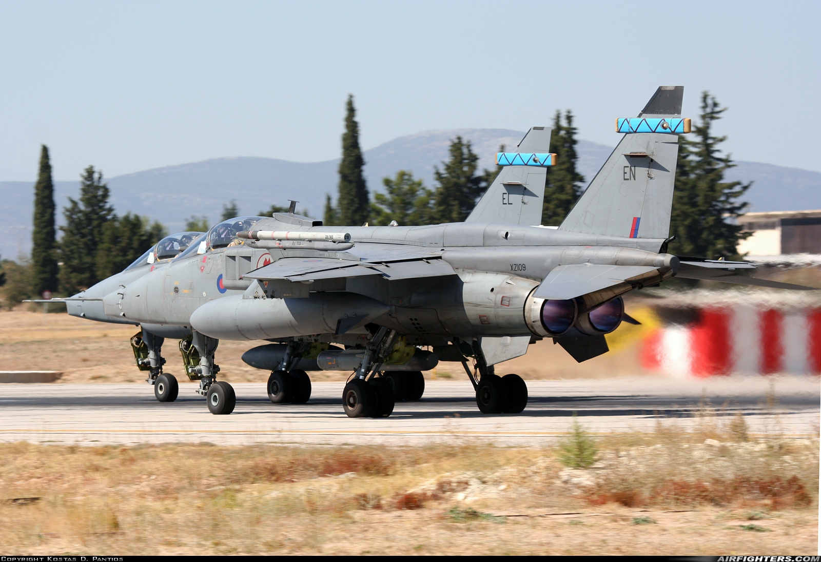 UK - Air Force Sepecat Jaguar GR3 XZ109 at Tanagra (LGTG), Greece