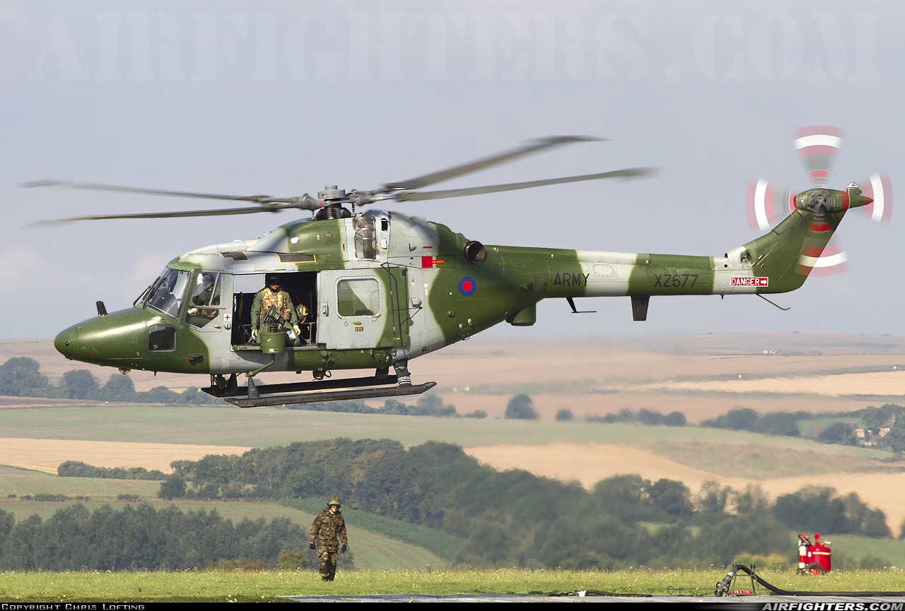 UK - Army Westland WG-13 Lynx AH7 XZ677 at Off-Airport - Salisbury Plain, UK