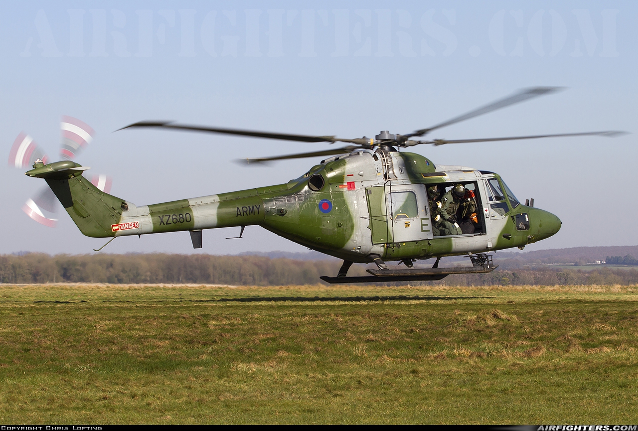 UK - Army Westland WG-13 Lynx AH7 XZ680 at Off-Airport - Salisbury Plain, UK