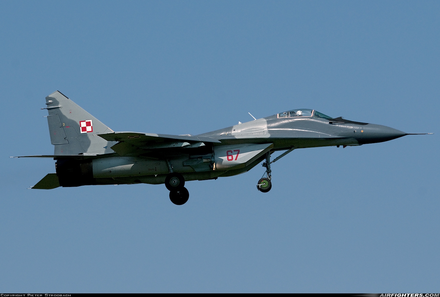 Poland - Air Force Mikoyan-Gurevich MiG-29A (9.12A) 67 at Minsk Mazowiecki (EPMM), Poland