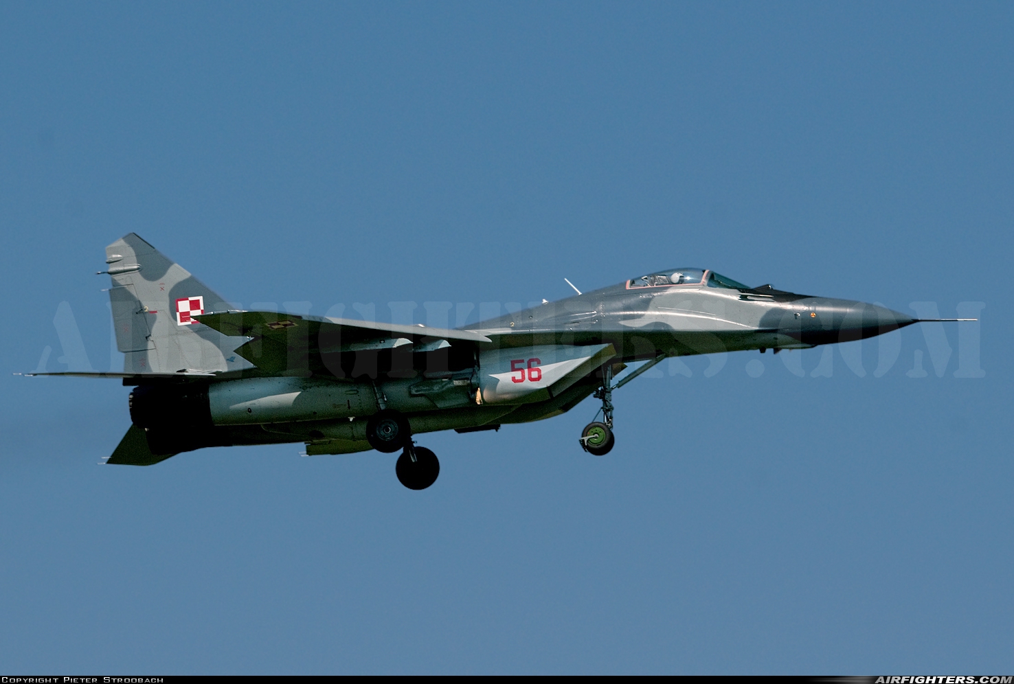 Poland - Air Force Mikoyan-Gurevich MiG-29A (9.12A) 56 at Minsk Mazowiecki (EPMM), Poland