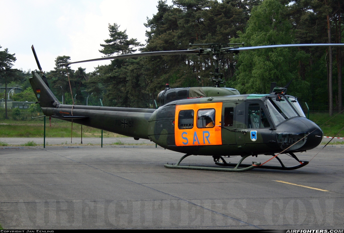 Germany - Air Force Bell UH-1D Iroquois (205) 70+51 at Laarbruch (EDUL / ETUL), Germany