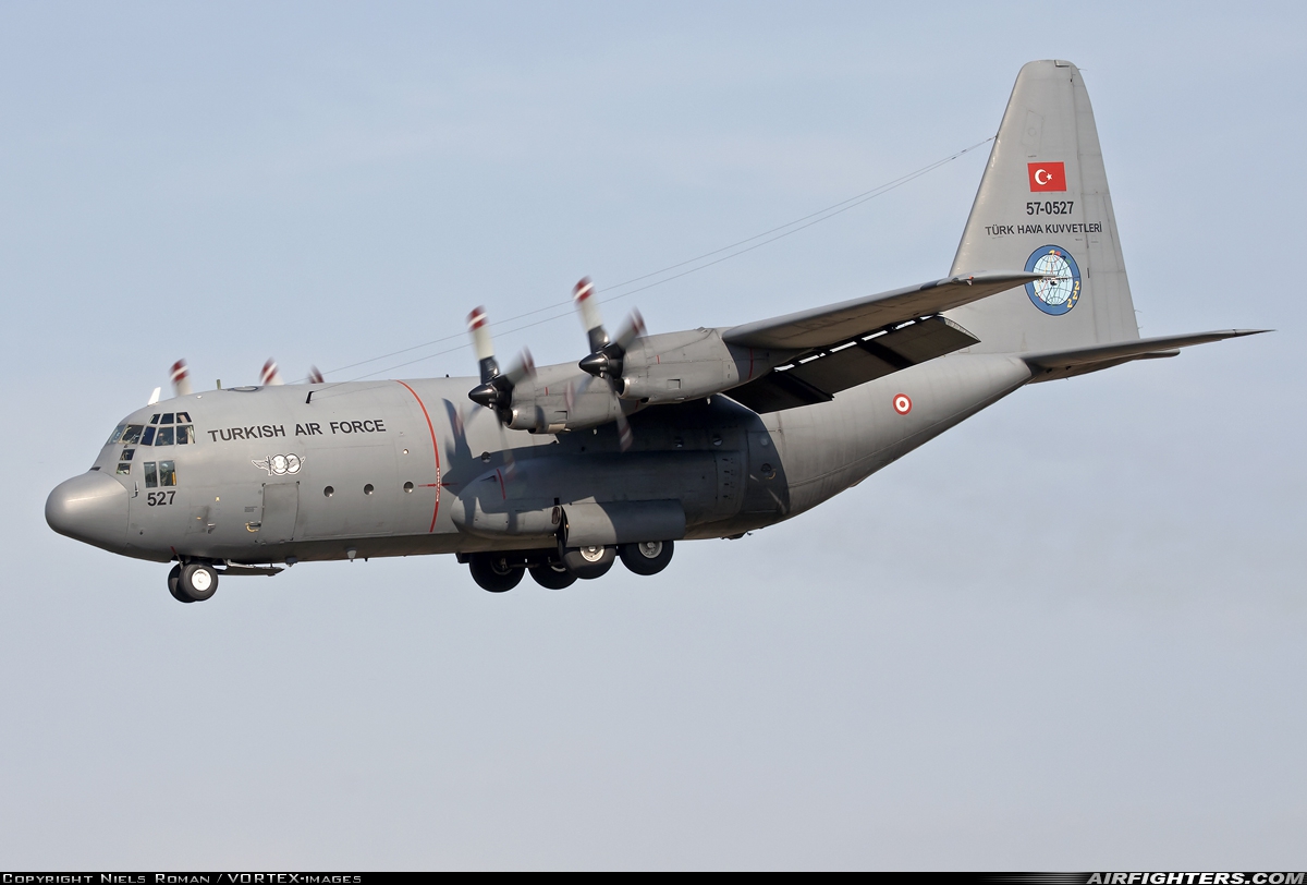 Türkiye - Air Force Lockheed C-130B Hercules (L-282) 57-0527 at Izmir - Cigli (IGL / LTBL), Türkiye