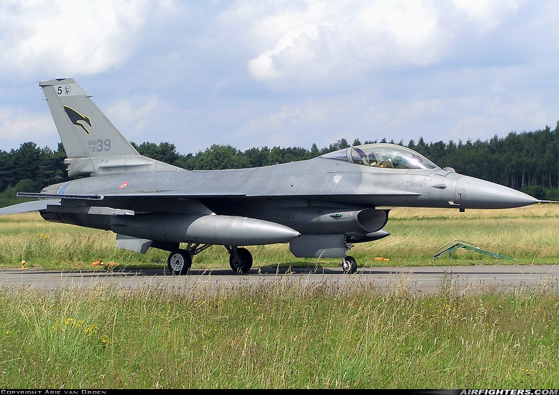Italy - Air Force General Dynamics F-16A/ADF Fighting Falcon MM7239 at Kleine Brogel (EBBL), Belgium