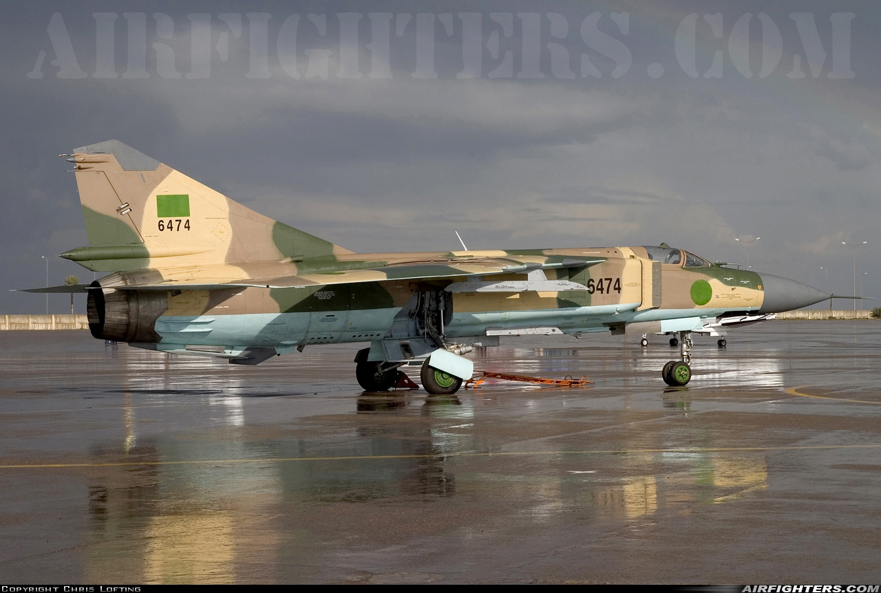Libya - Air Force Mikoyan-Gurevich MIG-23MLD 6474 at Tripoli - Mitiga (MJI / HLLM), Libya