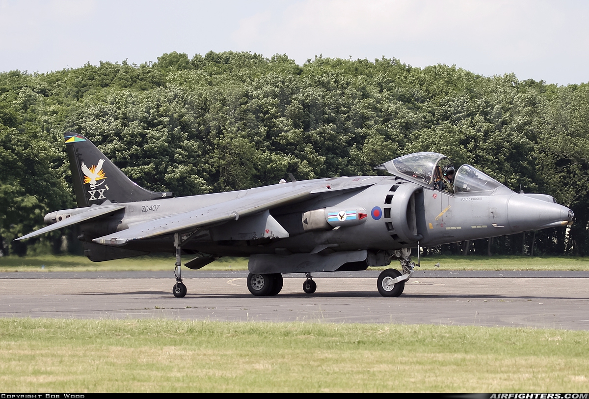 UK - Air Force British Aerospace Harrier GR.7 ZD407 at Kemble (EGBP), UK
