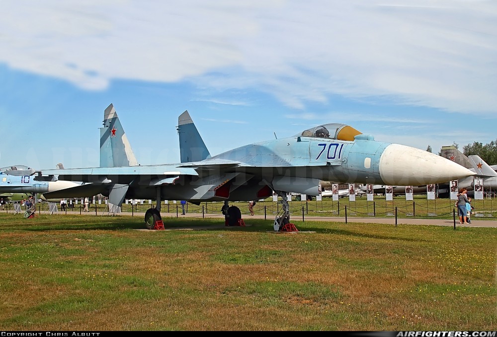 Russia - Air Force Sukhoi Su-27M 701 BLUE at Monino, Russia