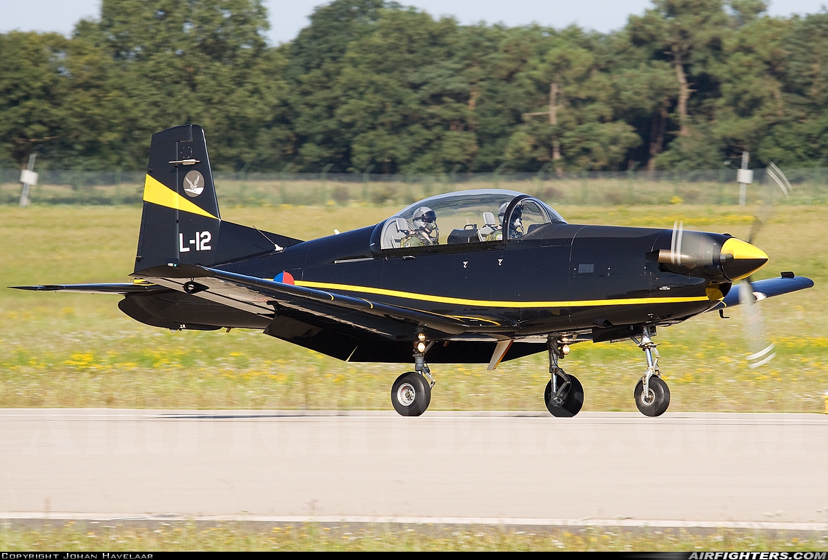Netherlands - Air Force Pilatus PC-7 Turbo Trainer L-12 at Bergen op Zoom - Woensdrecht (WOE / BZM / EHWO), Netherlands