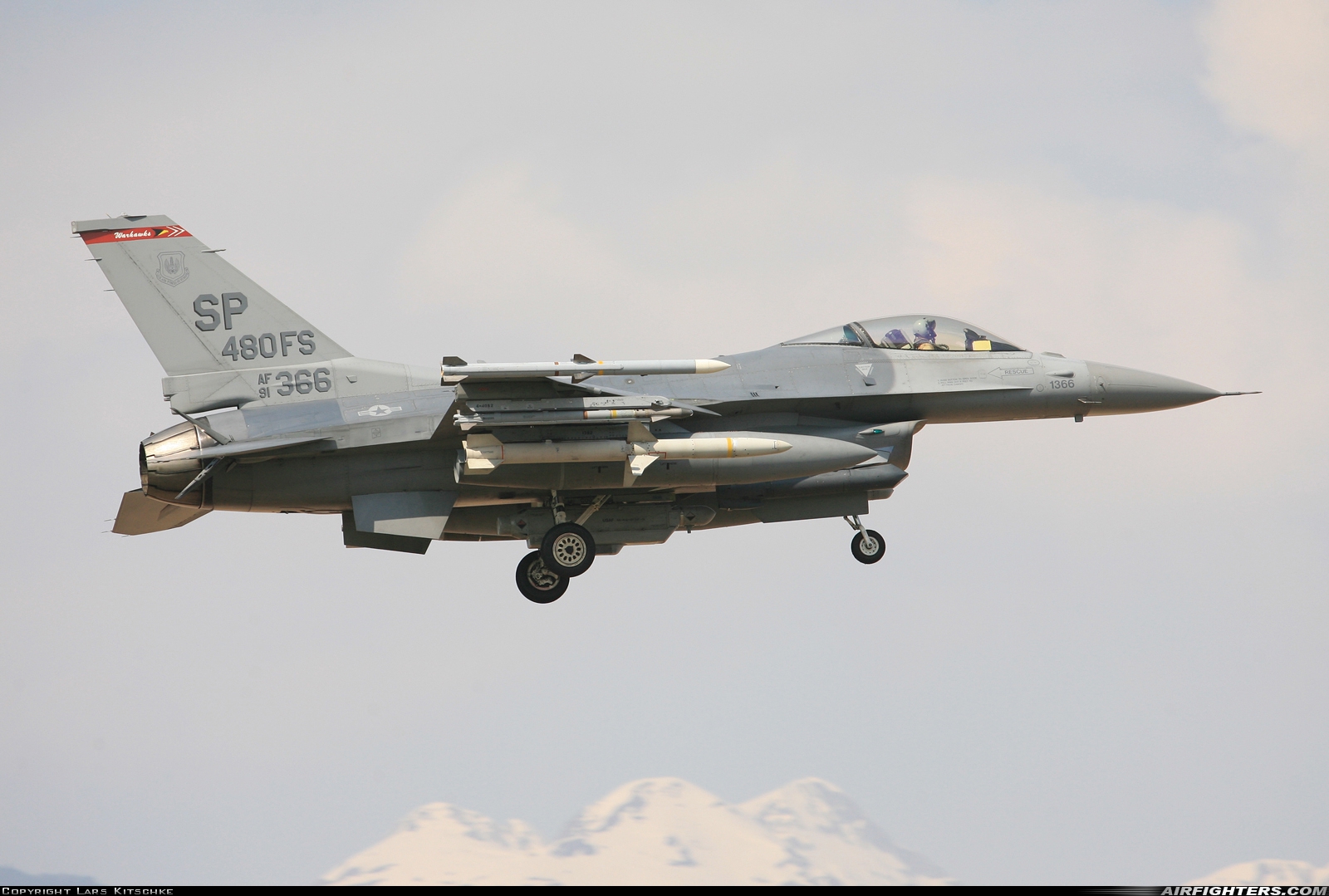 USA - Air Force General Dynamics F-16C Fighting Falcon 91-0366 at Aviano (- Pagliano e Gori) (AVB / LIPA), Italy