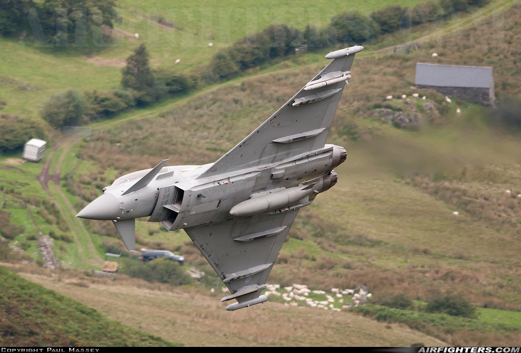 UK - Air Force Eurofighter Typhoon T3 ZJ808 at Off-Airport - Machynlleth Loop Area, UK