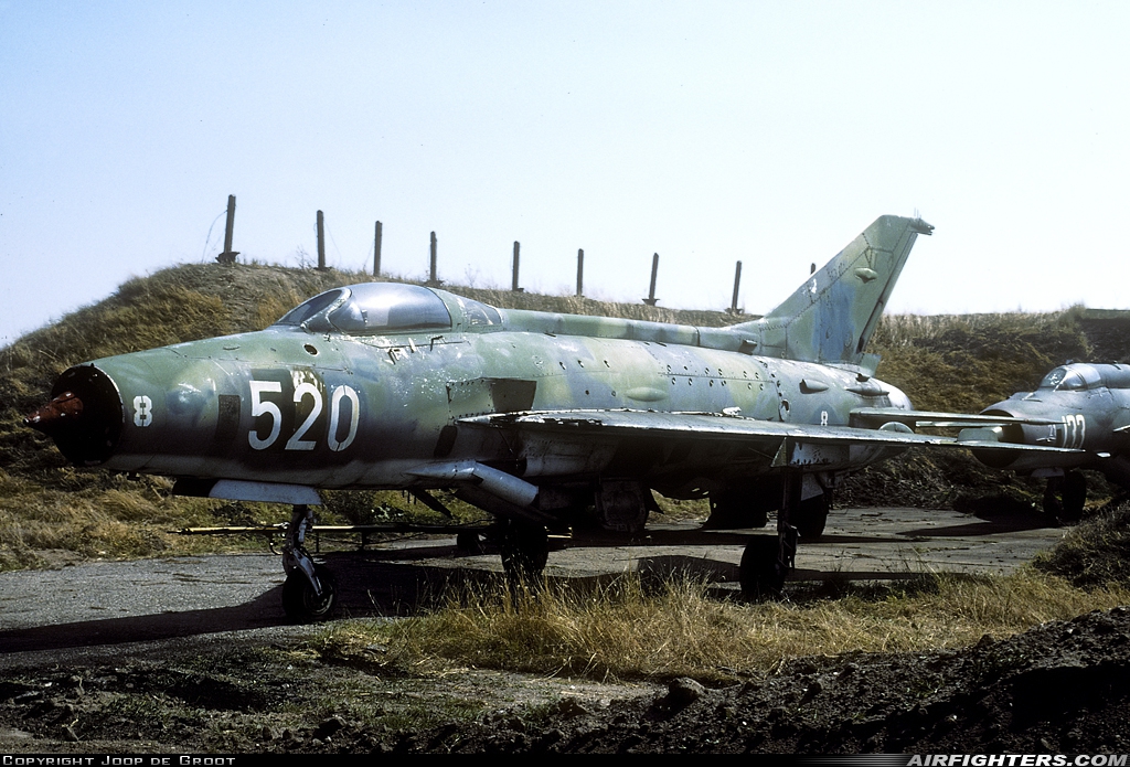 Bulgaria - Air Force Mikoyan-Gurevich MiG-21F-13 520 at Graf Ignatievo (LBPG), Bulgaria