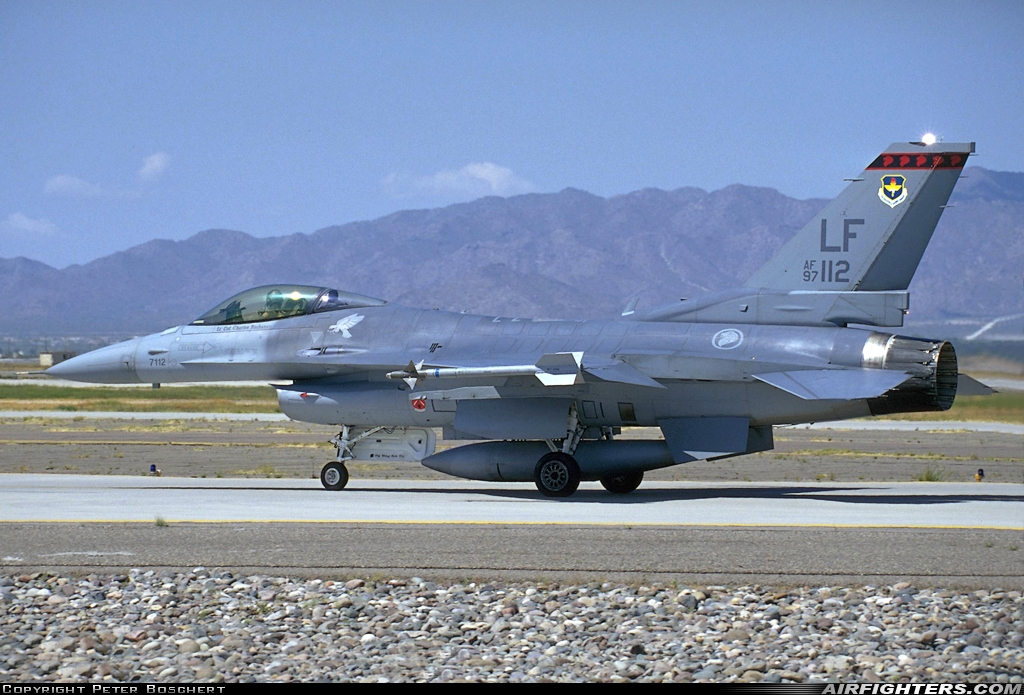 USA - Air Force General Dynamics F-16C Fighting Falcon 97-0112 at Glendale (Phoenix) - Luke AFB (LUF / KLUF), USA