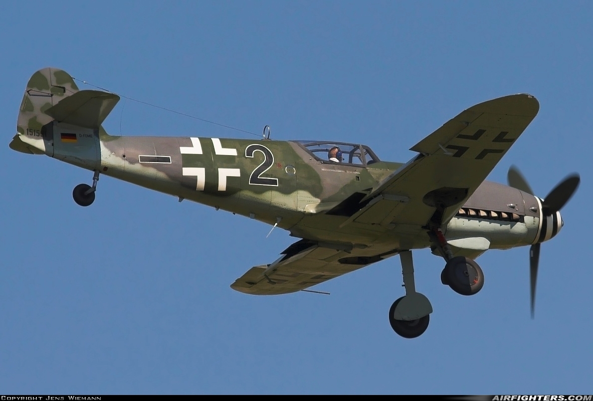 Private Messerschmitt Bf-109G-10 D-FDME at Ingolstadt - Manching (ETSI), Germany