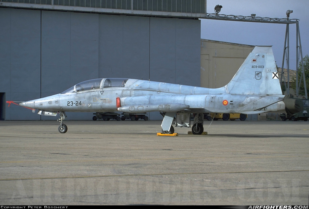 Spain - Air Force Northrop SF-5B Freedom Fighter AE.9-003 at Badajoz - Talavera la Real (BJZ / LEBZ), Spain