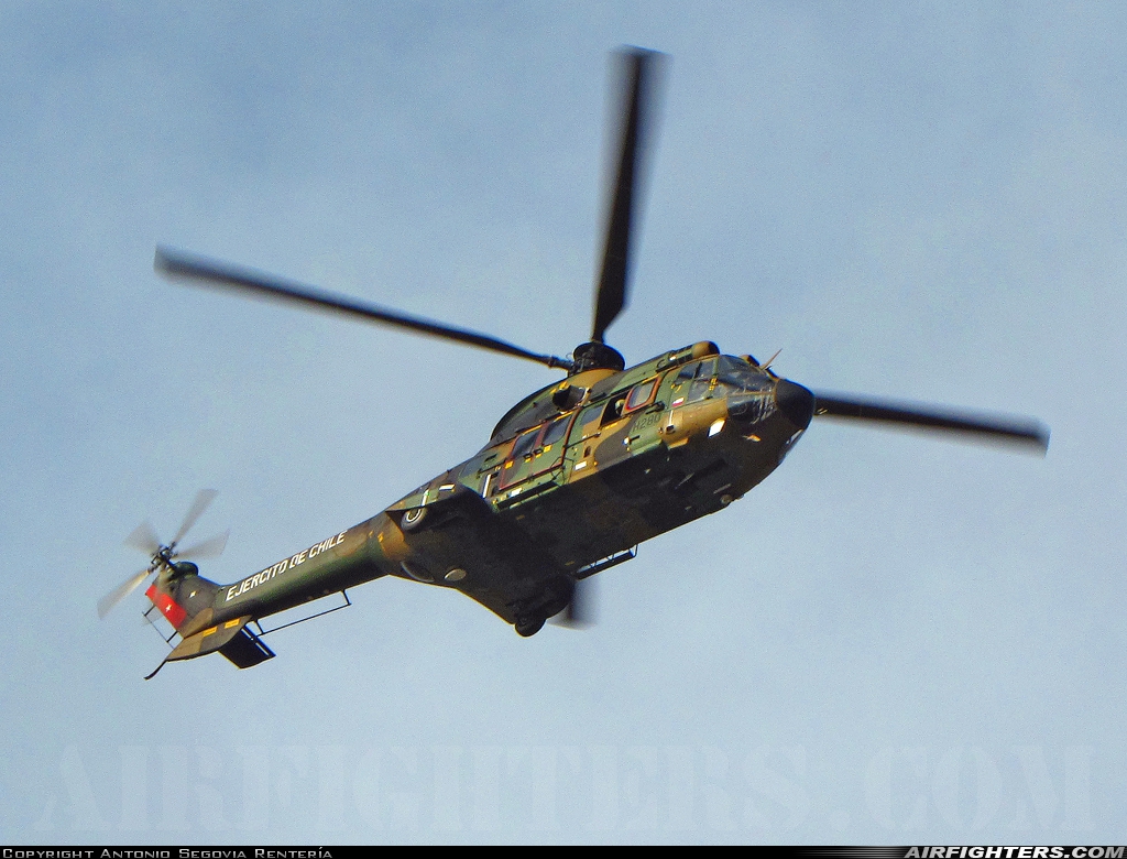 Chile - Army Aerospatiale AS-332M1 Super Puma H-280 at Off-Airport - O'Higgins Park, Chile