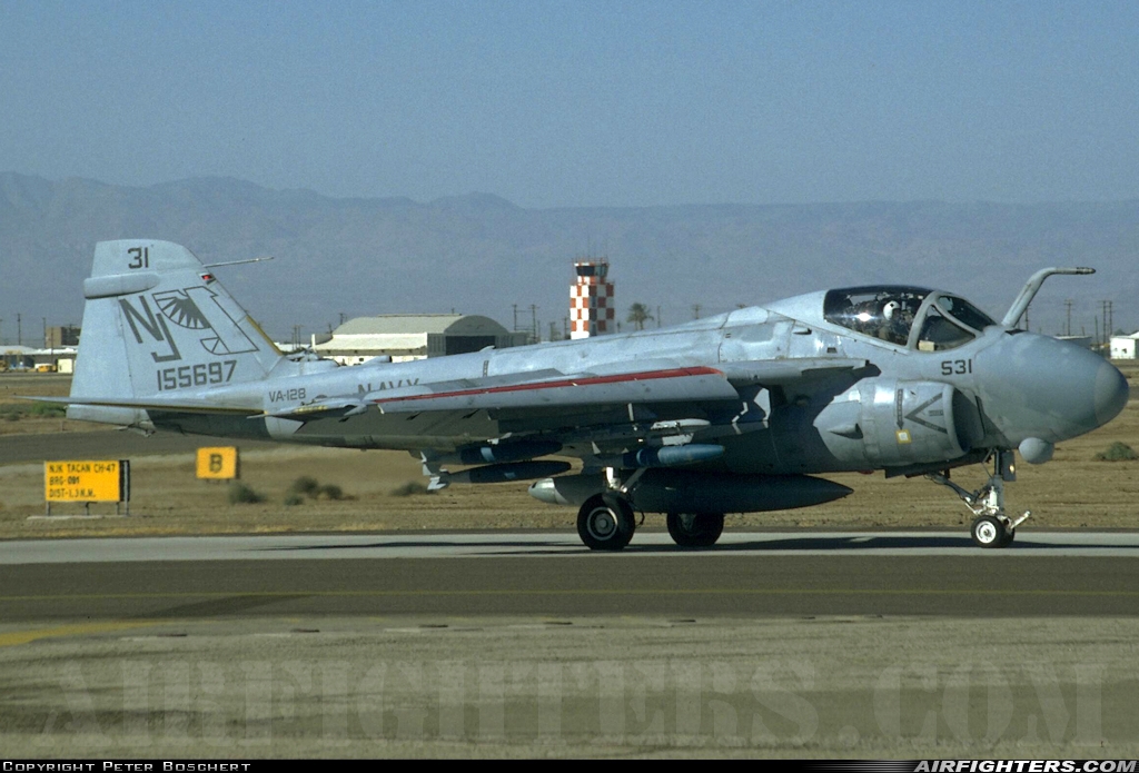 USA - Navy Grumman A-6E Intruder (G-128) 155697 at El Centro - NAF (NJK / KNJK), USA