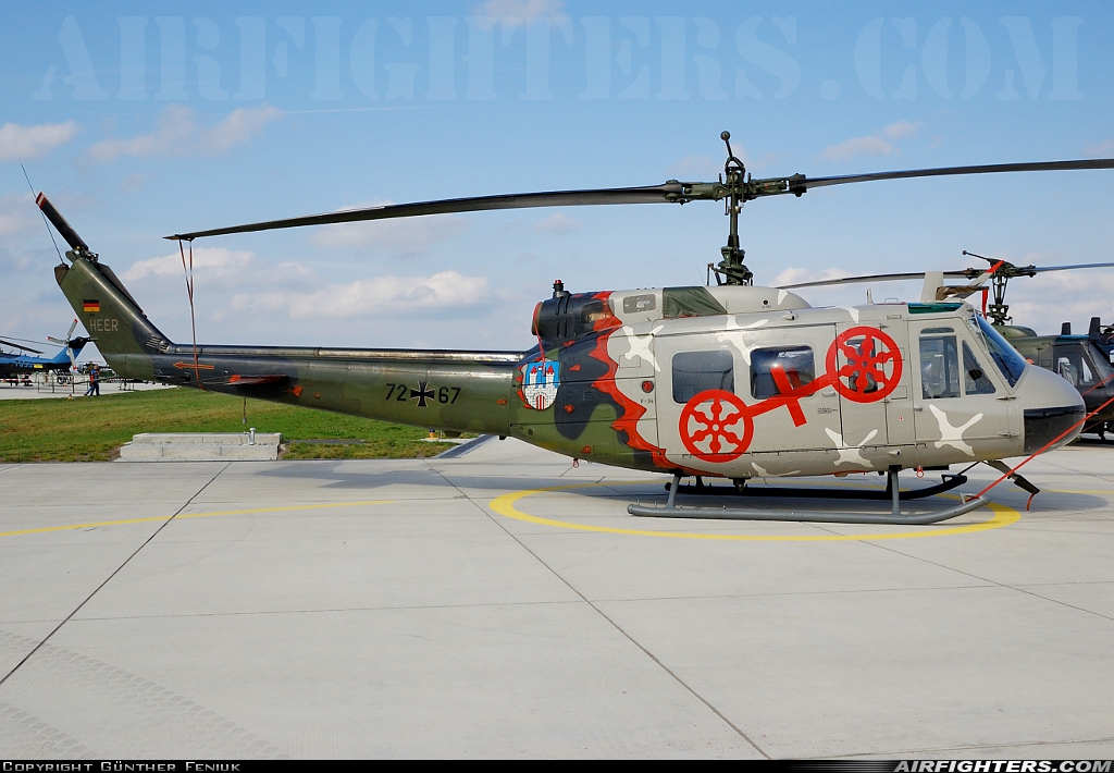 Germany - Army Bell UH-1D Iroquois (205) 72+67 at Niederstetten (ETHN), Germany