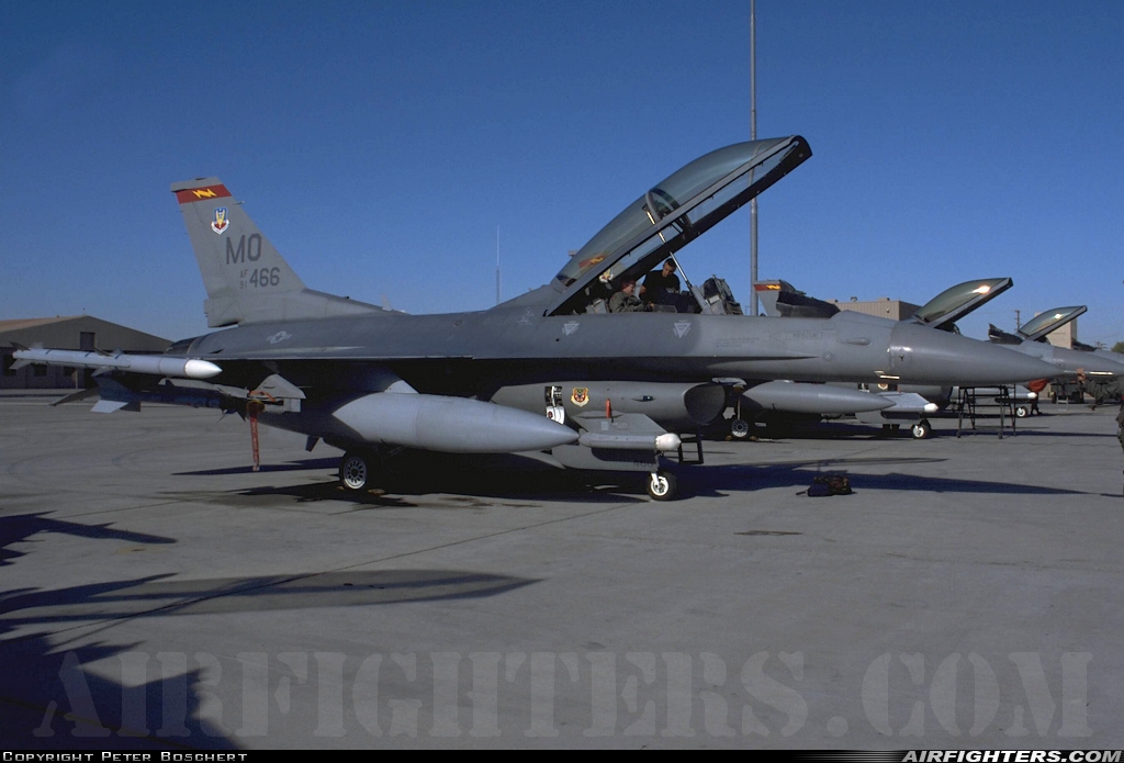 USA - Air Force General Dynamics F-16D Fighting Falcon 91-0466 at Las Vegas - Nellis AFB (LSV / KLSV), USA