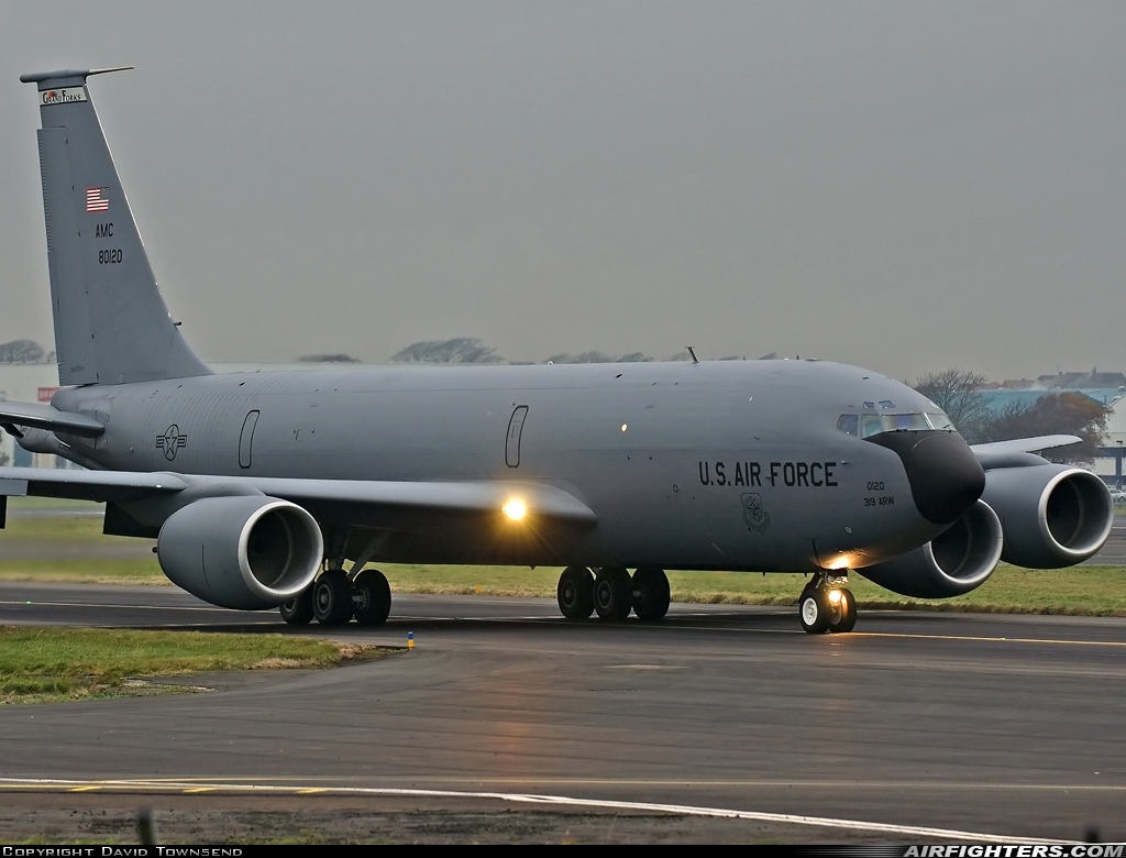 USA - Air Force Boeing KC-135R Stratotanker (717-100) 58-0120 at Glasgow - Prestwick (PIK / EGPK), UK