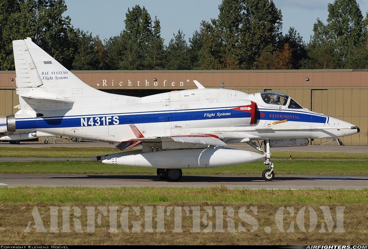 Company Owned - BAe Systems Douglas A-4N Skyhawk N431FS at Wittmundhafen (Wittmund) (ETNT), Germany